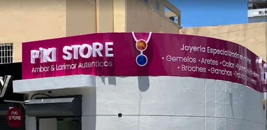 Pikii Store sign on a building facade