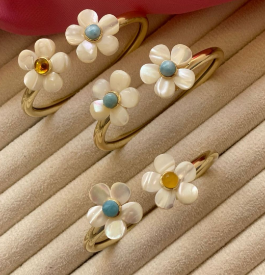 Pulsera Flor Nacar